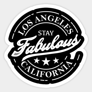 Slogan Los angeles vintage Sticker